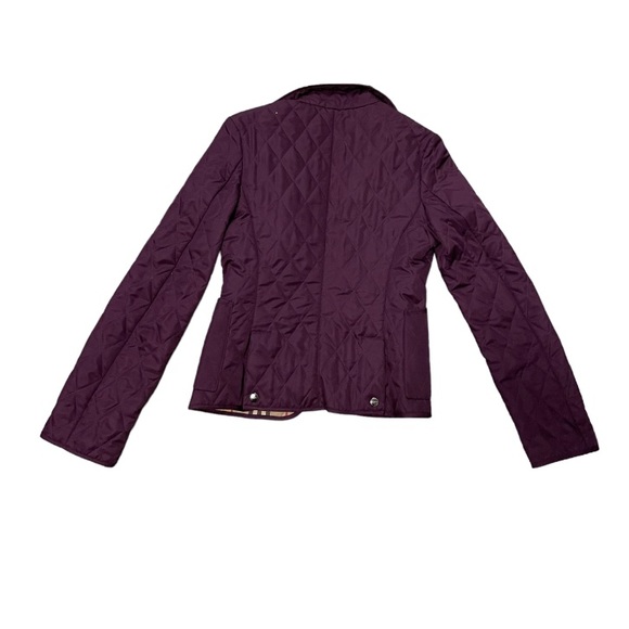 Burberry Quilted purple double zip jacket - Picture 3 of 14